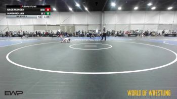 80 lbs Rr Rnd 5 - Gage Wangen, Untouchables 12u PURPLE vs Jaxon Roller, OK Elite 12U 1