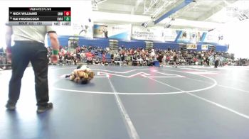 120 lbs Quarterfinal - Nick Williams, Shawnee Mission West vs Kai Hedgecock, Blue Valley