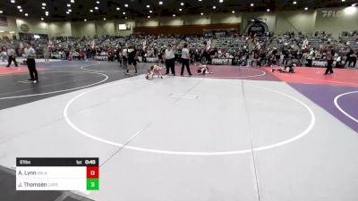 61 lbs Quarterfinal - Amani Lynn, Orland Wrestling vs Josie Thomsen, Carson Valley Wildcats