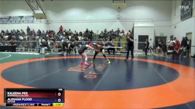 110 lbs Cons. Round 2 - Kaleena Ped, Bakersfield College vs Alexana Flood, Skyline