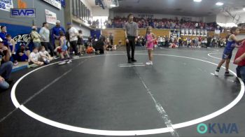 52 lbs Consi Of 4 - Addilynn Quintero, Choctaw Ironman vs Matias Chay, Harrah Little League Wrestling