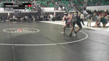 6A 190 lbs Champ. Round 2 - Dominic Soriano, Gardendale Hs vs Jaiden Tyes, Mae Jemison