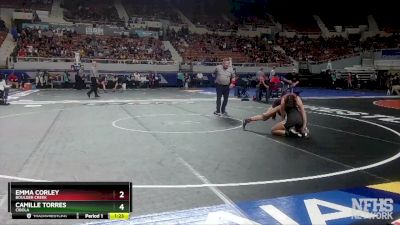 D1-120 lbs Semifinal - Camille Torres, Cibola vs Emma Corley, Boulder Creek