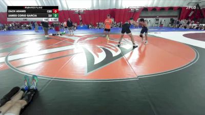 190 lbs Round 2 (8 Team) - Zach Adams, FZ Wrestling Club B vs James Corio Garcia, Xavier-Cedar Rapids A