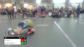 100 lbs Round 5 (8 Team) - Weston Baumgartner, Black Fox Academy vs Michael Laux, Askren WA Black