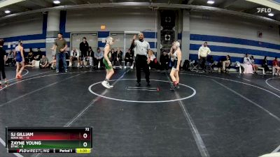 72 lbs Finals (2 Team) - SJ Gilliam, NOVA WC vs Zayne Young, BTWC