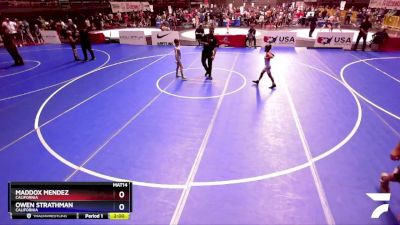 58-63 lbs 5th Place Match - Maddox Mendez, California vs Owen Strathman, California