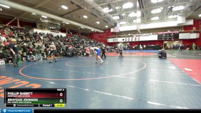 177 lbs Champ. Round 2 - Braydan Johnson, Del Norte High School vs Phillip Babbitt, Heritage High School