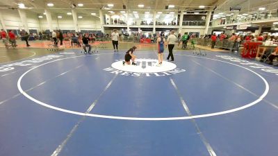 92 lbs Consolation - Peyton Bishop, ME Trappers WC vs Sara Snavely, Merrimack NH