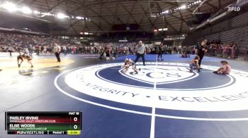 50-53 lbs Quarterfinal - Elsie Woods, FordDynastyWrestlingClub vs Paisley Irving, Snoqualmie Valley Wrestling Club