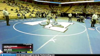 215 Class 4 lbs Cons. Round 1 - Jacob Stockard, Liberty North vs Nick Bova, Troy Buchanan