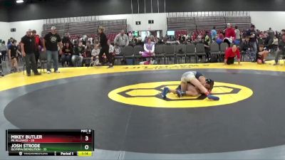 70 lbs Placement Matches (8 Team) - Josh Strode, Olympia/Demolition vs Mikey Butler, PA Alliance