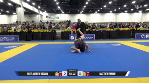 Matthew Fannin vs Tyler Andrew Hazard 2025 World IBJJF Jiu-Jitsu No-Gi Championship