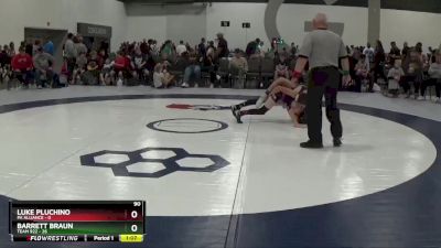 90 lbs Round 2 (6 Team) - Luke Pluchino, PA Alliance vs Barrett Braun, Team 922