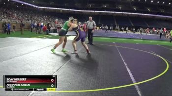 Girls - 235 lbs Cons. Round 2 - Zoay Herbert, Bronson HS vs AnnMarie Green, Clare HS