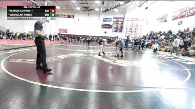 126 lbs Consi Of 8 #2 - Mason Connetti, Killingly vs Abdullah Faraj, Waterford