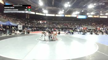 100 lbs Cons. Round 3 - Sophia Ortiz, Glenns Ferry vs Caydence Aagard, Buhl