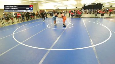 125 lbs Champ. Rd Of 16 - Ethan Martinez vs Kevin Calderon, Selma High School Wrestling