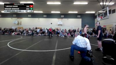 75 lbs Cons. Semis - Bridger Jennison, St. Maries Wrestling Club vs Lincoln Gaver, 208 Badgers Wrestling Club