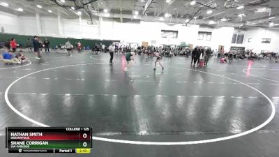 125 lbs Champ. Round 1 - Shane Corrigan, UW-Parkside vs Nathan Smith, Indianapolis