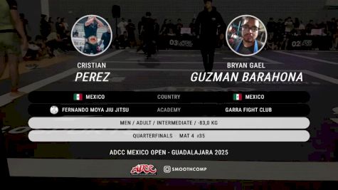 Cristian Perez vs Bryan Gael Guzman Barahona 2025 ADCC Guadalajara Open