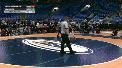 130 lbs 1st Place Match - Keagan Edwards, Carol Stream (Glenbard North) vs Lilly White, Bartlett