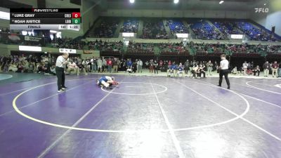 120 lbs Final - Luke Gray, Crescent vs Noah Justice, Loris