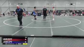 106 lbs Round 3 (8 Team) - Jacob Kranz, Minnesota Blue vs Jayren Chan, California Blue