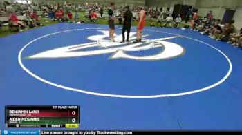 285 lbs Placement Matches (8 Team) - Benjamin Land, Indiana Gold vs Aiden McGinnis, Idaho