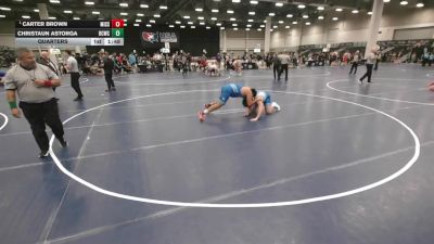 215 lbs Quarters - Carter Brown, Missouri vs Christaun Astorga, Bear Cave Wrestling Club