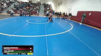 113 lbs Champ. Round 1 - Dustin Wortman, Star Valley vs Tate Zeller, Saratoga