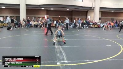 55 lbs Semifinal - Paxton Holcombe, Carolina Reapers vs Jerry Archuleta, Ares