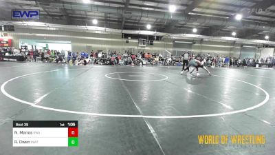 115 lbs Round Of 32 - Nathan Manos, Roundtree Wrestling Academy vs Ryder Owen, Inland Northwest Wrestling Training Center