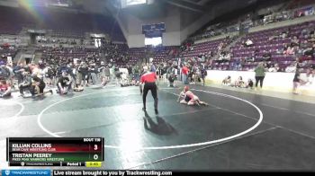 55-55 lbs Round 2 - Killian Collins, Bear Cave Wrestling Club vs Tristan Peerey, Pikes Peak Warriors Wrestling