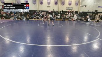 160 Open 1st Place Match - Kylie Hulse, Sioux Falls vs Piper Kunnap, York University