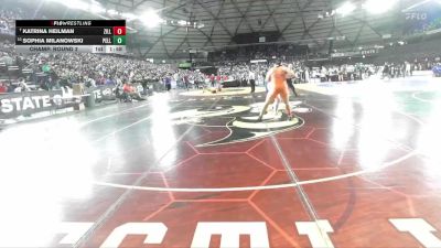 Girls 1B/2B/1A 235 Champ. Round 2 - Katrina Heilman, Zillah (Girls) vs Sophia Milanowski, Pe Ell (Girls)