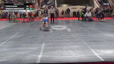 80_B lbs Consi Of 8 #2 - Jaxon Slaikeu, Williamsport vs Brendan Bernatowicz, Harborcreek