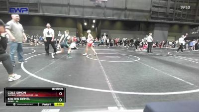 115 lbs Semifinal - Cole Simon, Wamego Wrestling Club vs Kolten Demel, Derby