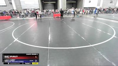 120 lbs Champ. Round 2 - Rhet Spurley, RT Elite vs Liam Carey, Sarbacker Wrestling Academy