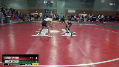 125 lbs Semifinal - Chris Cushman, Wisconsin - Eau Claire vs Bobby Estrada, Cumberland University