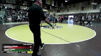 132 lbs Cons. Round 2 - Jackson Carson, Murrieta Valley vs Cesar Flores, Cathedral City