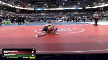 113 lbs Champ. Round 1 - Brody Lynch, Lewiston vs Rodrigo Aceves, Minico