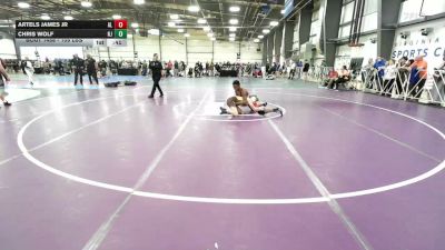 105 lbs Consi Of 8 #2 - Artels James Jr, AL vs Chris Wolf, NJ