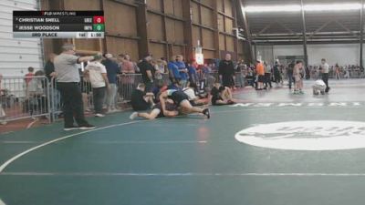 185 lbs 3rd Place - Christian Snell, Greens Farms Academy vs Jesse Woodson, Impact Wrestling Academy