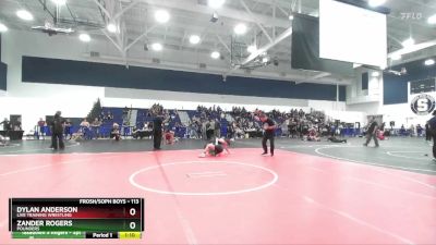 113 lbs Semifinal - Dylan Anderson, Live Training Wrestling vs Zander Rogers, Pounders