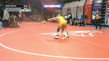 144 Class 1 lbs 5th Place Match - Dane Phillips, Marceline vs Matthias Mcgregor, Summit Christian Academy