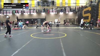 115 lbs Champ. Round 1 - Isabella Stumbo, Iowa vs Lily Kolbet, Iowa