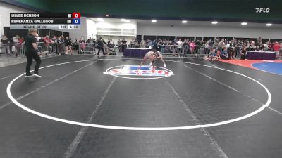 100 lbs Round Of 32 - Lillee Denson, MI vs Esperanza Gallegos, NM
