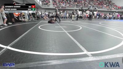 76 lbs Quarterfinal - AnTerryo Banner, HURRICANE WRESTLING ACADEMY vs Ryker Dawes, Keystone Kids Wrestling Club