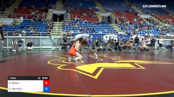 170 lbs Cons 64 #2 - Kameron Moss, Utah vs Caleb Harrold, Illinois